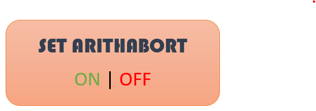 ARITHABORT SQL SERVER