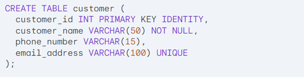 T-SQL Tables