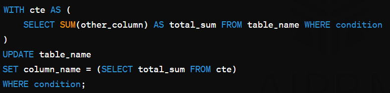 Common Table Expressions (CTEs)