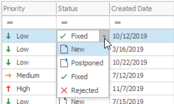 DevExpress Add Combobox inside the Gridview column