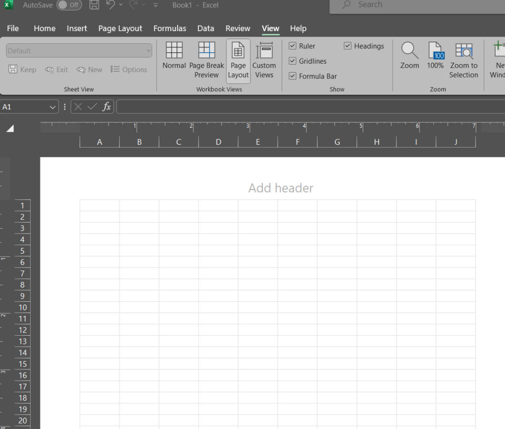 Excel Sheet Fit to One Page