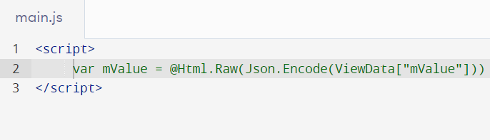 Controller ViewData Value
