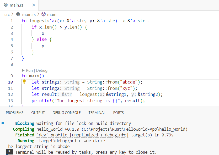 Basic Lifetime Annotation
