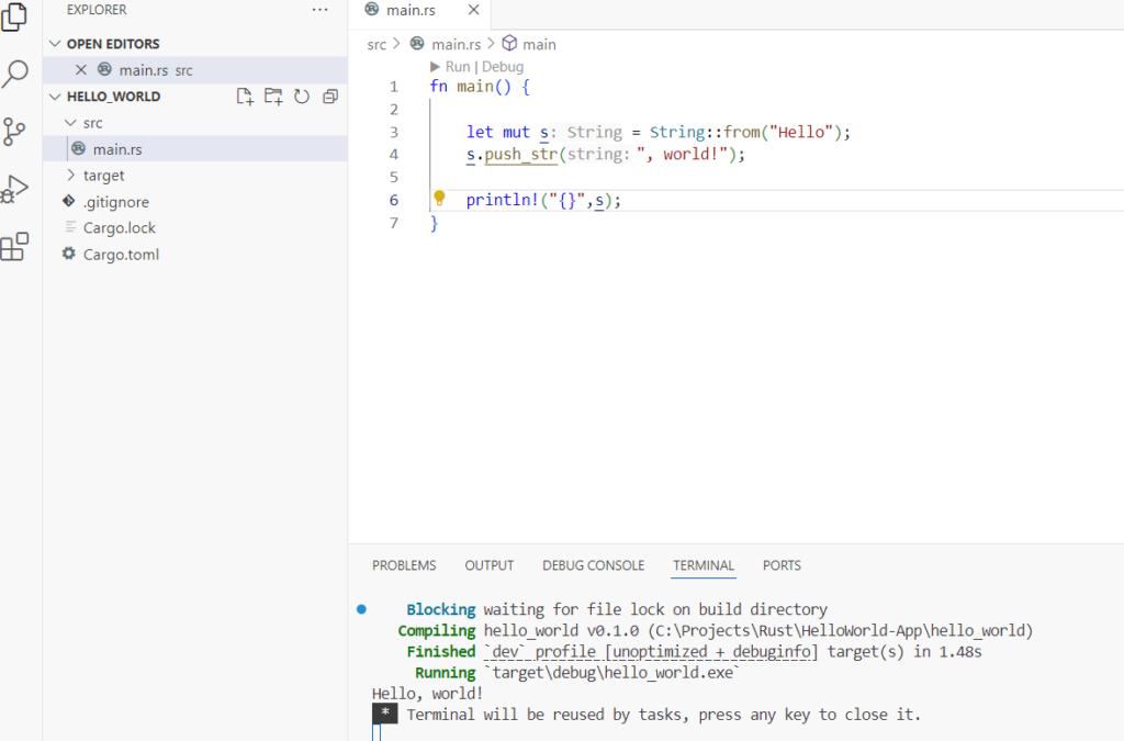 Rust Collection String