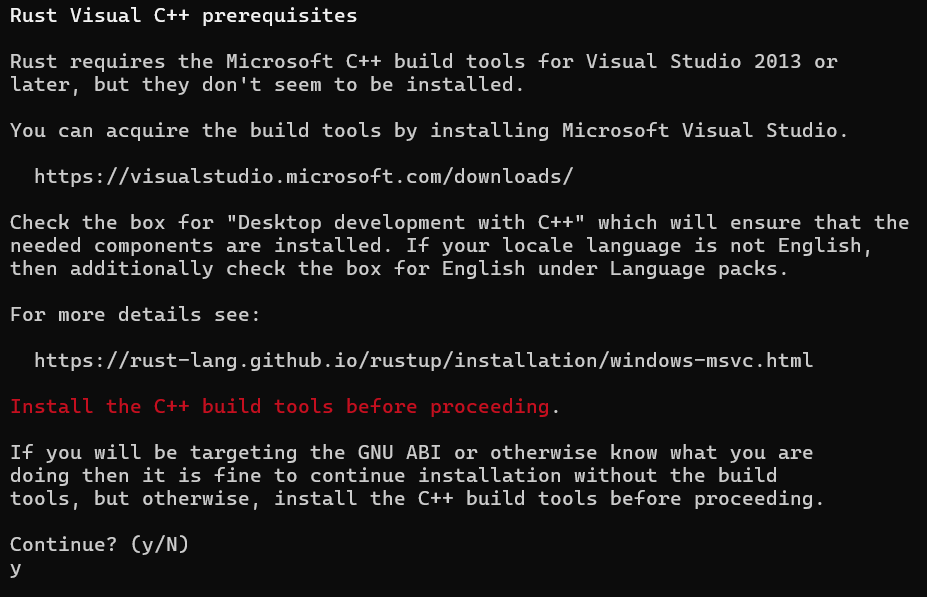 Rust: Setting Up the Environment