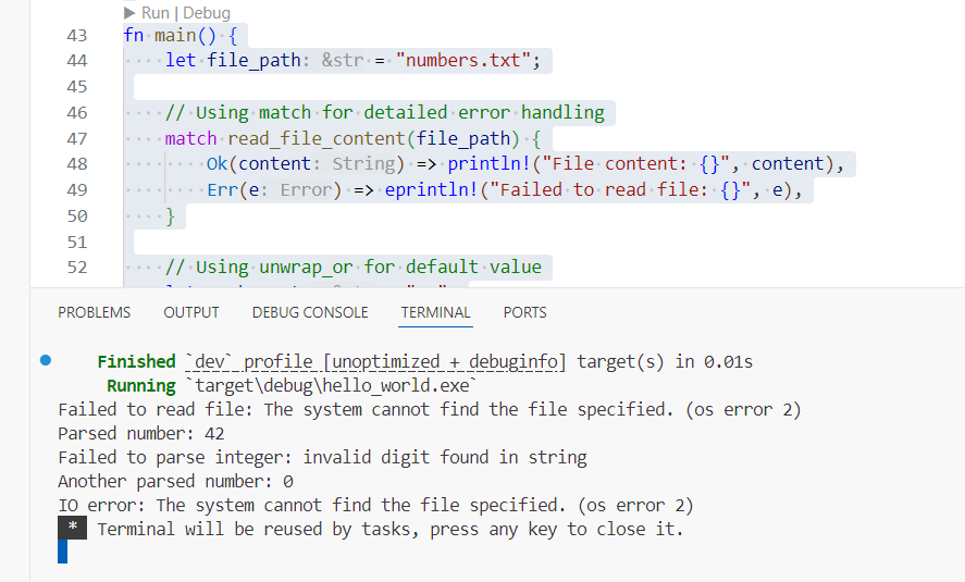 Rust: Error Handling Step-by-Step