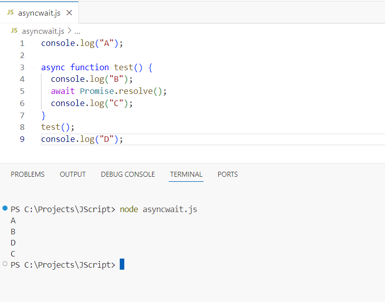 async await in JavaScript free code 2 What EXACTLY does await do
